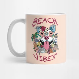 Beach sugar Skull dog Mug